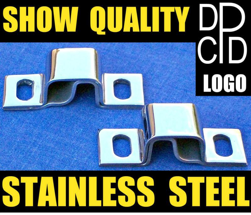 Nos 1930s dodge hood hinge l&r pivots dpcd ► stainless steel mirror shine◄ truck