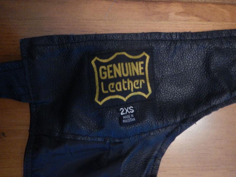 Ladies Leather Motorcycle Chaps, US $50.00, image 4