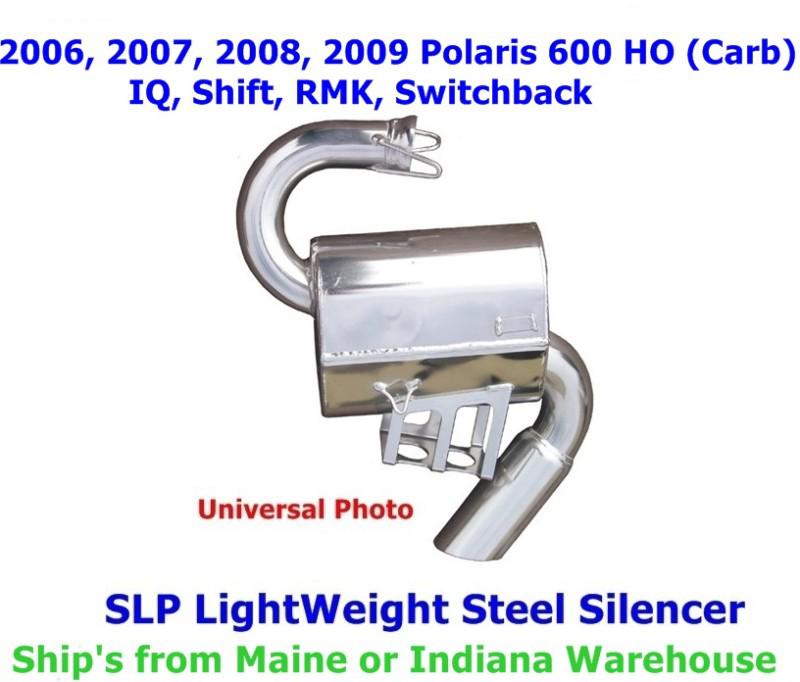 2006-2009 polaris 600 ho (carb) iq shift rmk switchback lightweight slp silencer