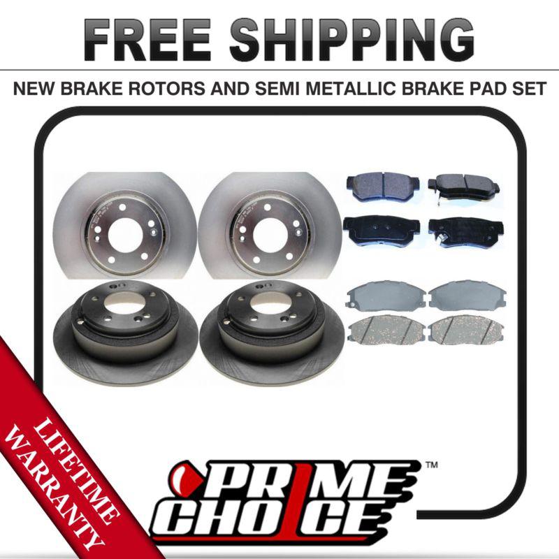 Sell Front + Rear Kit (4) Brake Rotors & (8) Brake Pads with Lifetime