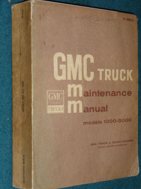1965 gmc truck shop manual / also used for 1966 / nice original manual!