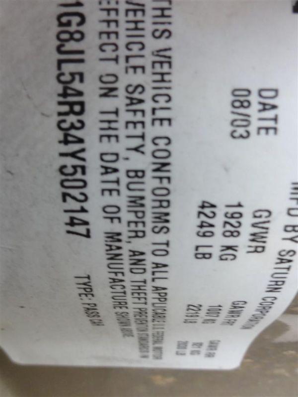 02 03 saturn vue starter motor 3.0l