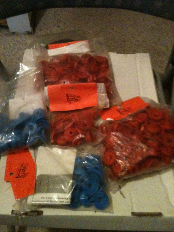 New nos snowmobile plastic 7 mm or 1/4 in. stud backers reg cost for all $175