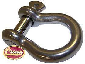 D-ring w/ 3/4" bolt stainless steel