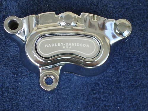 Harley davidson chrome front brake caliper- softail-dyna 2008+ 