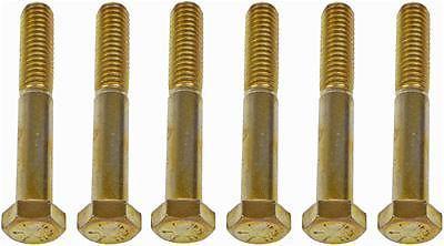 Dorman Exhaust Manifold Bolts Steel Gold Anodized Cadillac Chevy GMC Set of 6, US $12.97, image 2