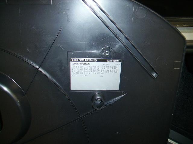 Buick lucerne a/v equipment am-fm-cd-mp3 (opt us8) 07