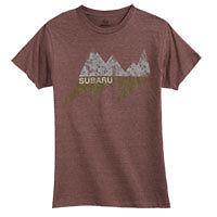 Subaru mountain tee xlarge brown