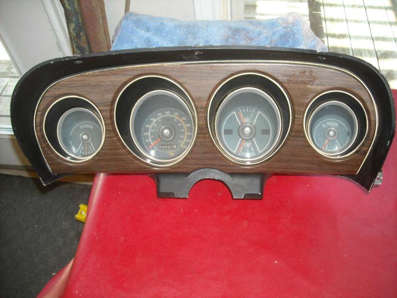 1970 mustang dash gauge cluster