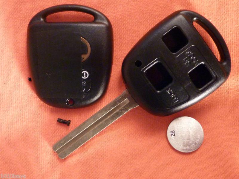 Repair your lexus 3 button remote keys to our pre-cut quality shell / key