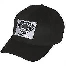 New men's black power trip chaos hat l xl street bike apperal motorcycle gear nr