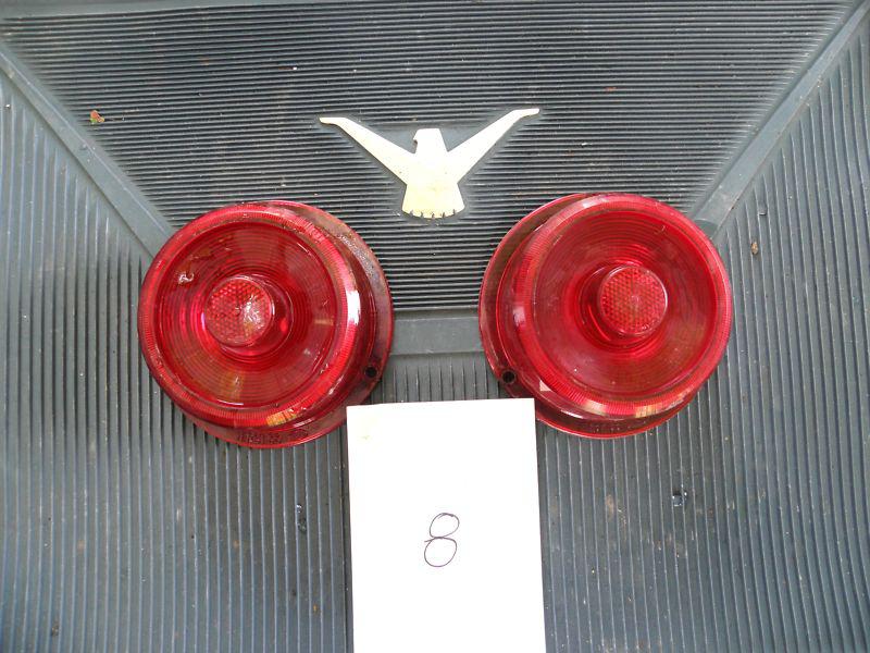 1955 t-bird tail light lenses,  - pair 8 ford 55 thunderbird