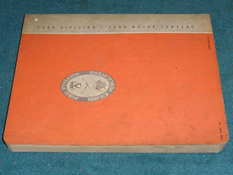 1960 FORD THUNDERBIRD SHOP MANUAL SHOP BOOK / GOOD ORIGINAL!!!, US $57.50, image 4