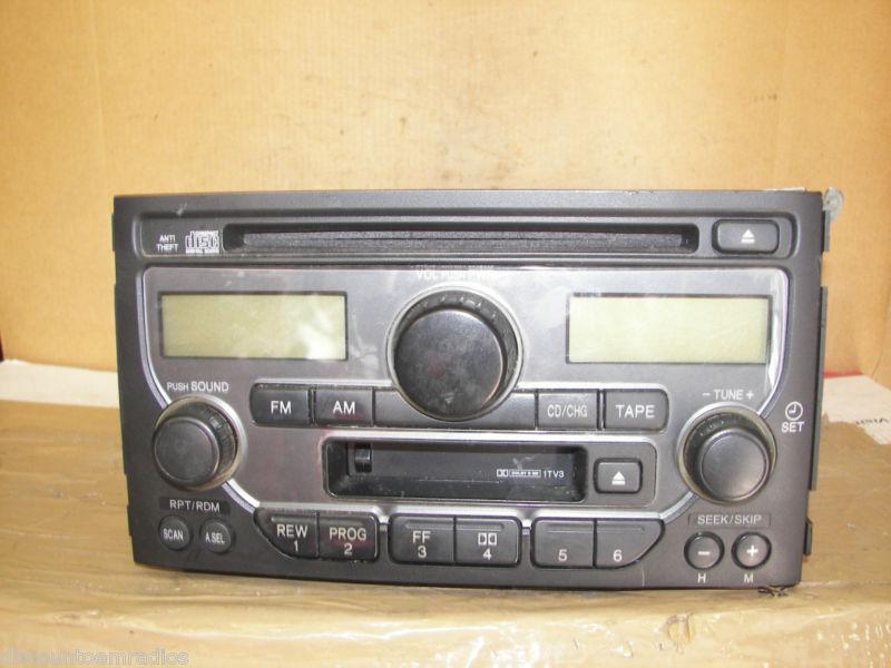 03-05 honda pilot radio cd cassette player 39100-s9v-a120 & theft code *