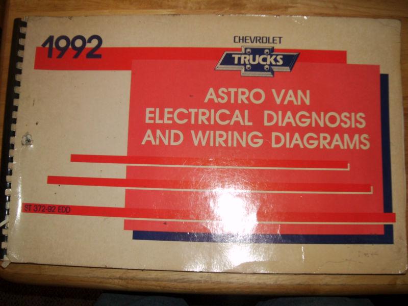 1992 chevrolet astro van electrical diagnosis / wiring diagram shop manual