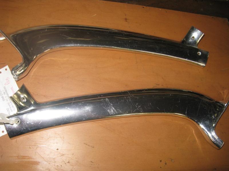 62 CADILLAC INTERIOR A PILLAR TRIM CHROME SET PAIR LEFT RIGHT DRIVER PASSENGER, US $59.00, image 2