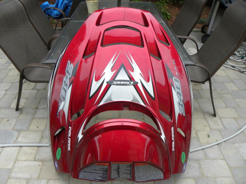 Polaris edge snowmobile hood repairable
