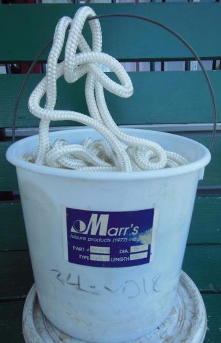 Marr's leisure 34-8018 white nylon 3/8" x 150' anchor boat marine rope 150ft
