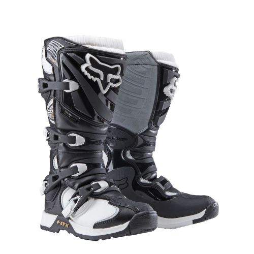 Fox racing womens black white comp 5 dirt bike boots mx atv 2015