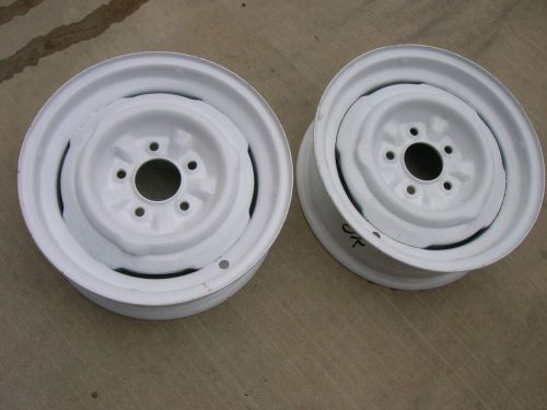 Gm 1954-1962 corvette wheels rim 57 58 59 60 61 62.. pair (2)  ..283 327 2x4 fi