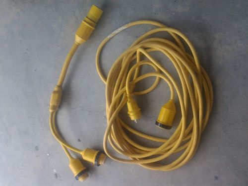 50 amp power adaptor split to 2 30 amp plus 50 ft 30 amp power cord