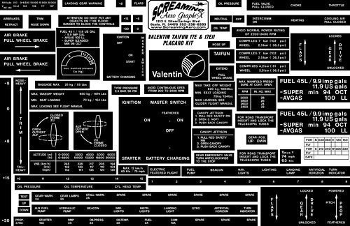 Valentin 17e 17eii taifun motorglider interior freeship