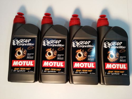Uc394 motul gear ff competition 75w-140 1 liter 100% synthetic (4 pack)