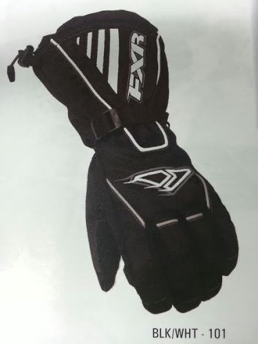 Fxr mens fuel black / white cold weather winter snowmobile gloves -xl-2xl-3xl