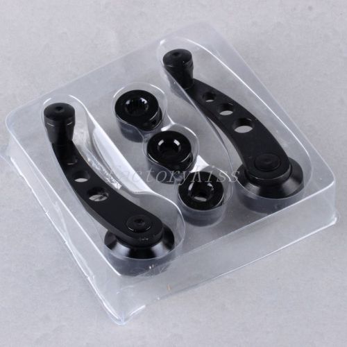 Universal aluminium auto car window winder kit crank door glass handle black hpp