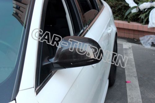 2pcs carbon fiber car side rearview mirror covers fit for audi a4 b8 2008-2009