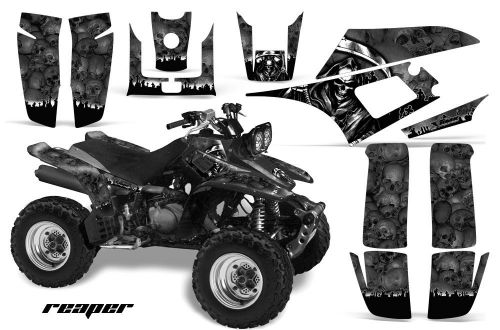 Amr racing atv quad graphic kit yamaha warrior deco 350 part decals reaper black