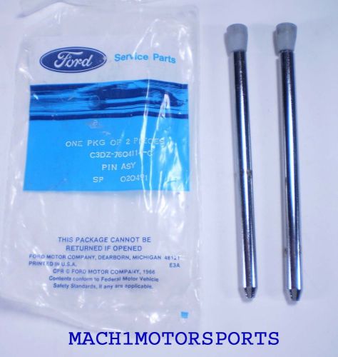 Nos ford chrome sun visor anchor pivot pin w rubber ends pins mustang f150 comet