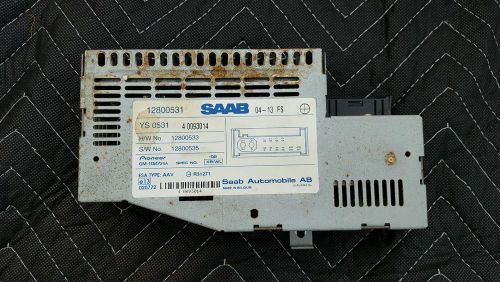 03 04 05 06 saab 9-3 radio amplifier under seat pioneer 12800531
