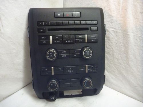 09 10 ford f150 oem radio cd control panel &amp; climate ctrl. al3t-18a802-ha dz965
