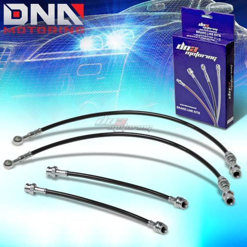 For 89-94 maxima j30 se/gxe black stainless steel hose braid disc brake line