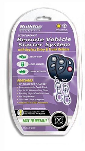 Bulldog security rs1270b remote starter with keyless entry and built-in bypass
