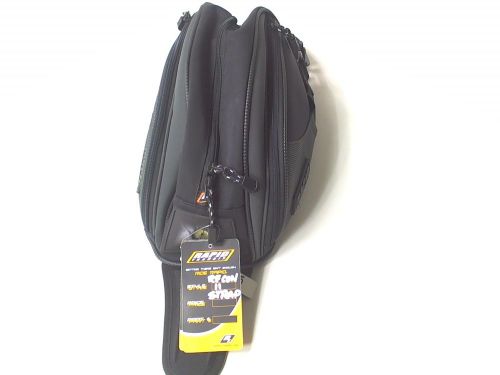 Rapid transit black recon 11 l. motorcycle tank bag strap mount nos carry handle