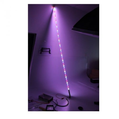 Led lighted whip &amp; flag - 5' foot combo r/w/b - ute / atv / 4wd us stock