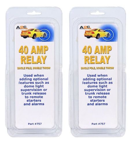 (2) bulldog security 757 universal spdt 40 amp relays 4 car alarm installations