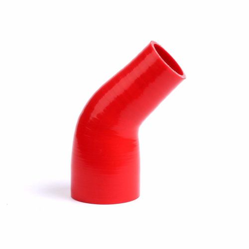 Red 2.5" to 2.0" inch silicone 45 degree intercooler pipe reducer hose turbo