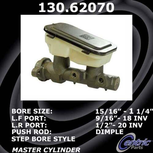 Find CENTRIC 130.66058 Brake Master CylinderPremium Master Cylinder in