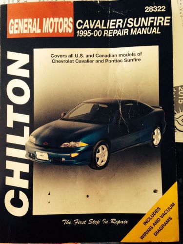 Chilton service manual-repair manual gm-cavalier/sunfire  1995-00 28322