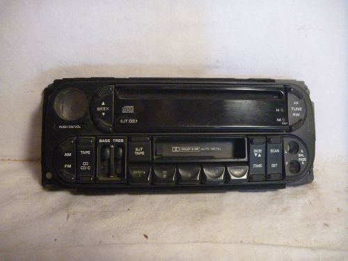 98-01 dodge chrysler jeep radio cd cassette face plate p56038623af gf368
