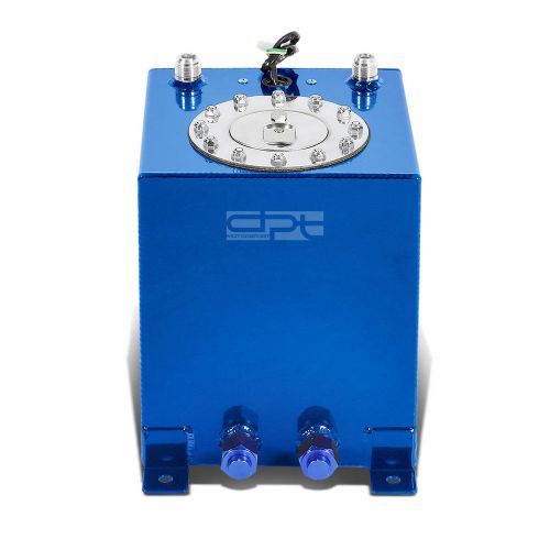 2.5 gallon/9.5l lightweight blue coat aluminum race fuel cell tank+level sender