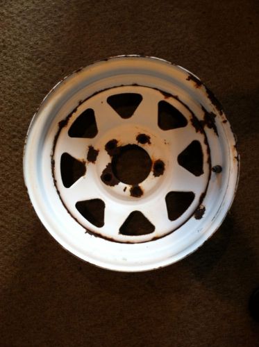 (1) 14" x 6" trailer spoke steel wheel 5 on 4 1/2" lug pattern - 3 1/8" bs