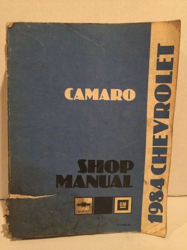 1984 camaro original service shop factory manual repair w/ wiring diagrams 1984