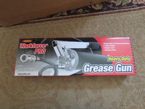 Legacy l1355 workforce heavy-duty lever action grease gun - new