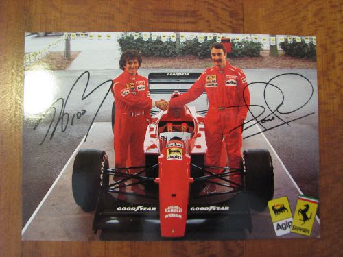 Ferrari official postcard 1990 ~ print# 597/90 ~ prost e mansell