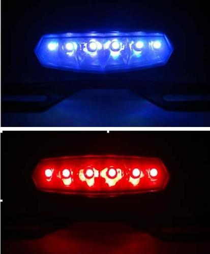 Motorcycle atv bike tail turn signal brake license plate integrated light