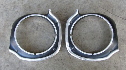 1970-1977 comet maverick head light bezels bezel pair lh rh oem 70 71 72 73 74